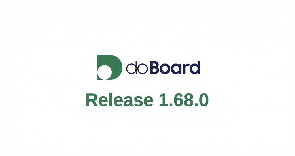 doBoard -Version 1.68.0 Updates