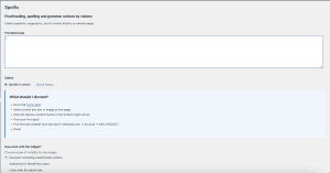 Spotfix WordPress feedback plugin settings page with widget code field