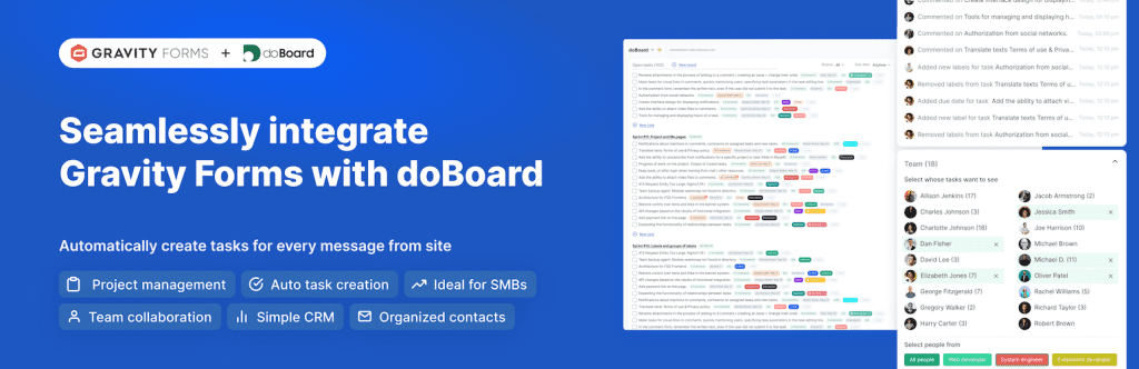 doBoardd add-on for Gravity forms.