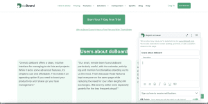User highlighting text on a website to submit in-page feedback with Spotfix
